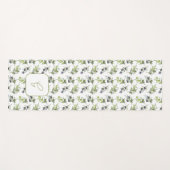 Sage Green Olives Watercolor Custom Name ヨガマット (正面(横))