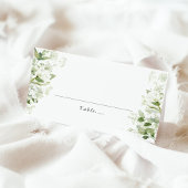 Sage Green Organic Greenery Wedding Place Card プレイスカード