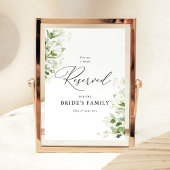 Sage Green Organic Greenery Wedding Reserved Sign ポスター