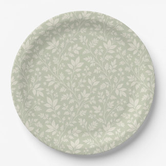 Sage Green Paper Plates ペーパープレート