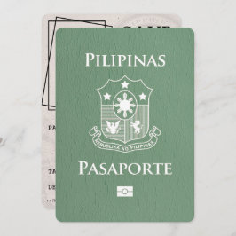Sage Green Philippines Passport日付の保存 セーブザデート