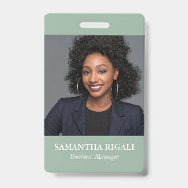 Sage Green Photoカスタマイズ可能バッジ バッジ