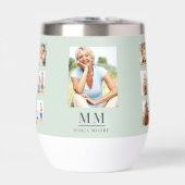 Sage green photo collageモノグラム名 (正面)