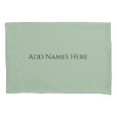 Sage Green Pillowcases – Decorative Pillow Covers  枕カバー (正面左)