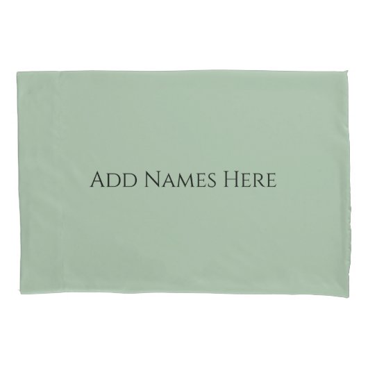 Sage Green Pillowcases – Decorative Pillow Covers 枕カバー (正面左)