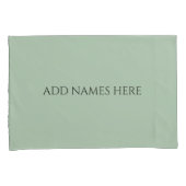 Sage Green Pillowcases – Decorative Pillow Covers  枕カバー (正面右)
