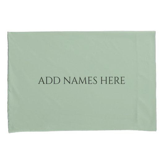 Sage Green Pillowcases – Decorative Pillow Covers  枕カバー (正面右)