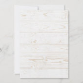 Sage Green Plaid Rustic Baby is Brewing Invitation 招待状 (裏面)