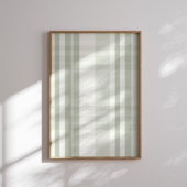 Sage Green Plaid Wall Art ポスター