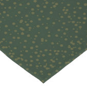 Sage Green Polka Dots Modern Pattern ショートテーブルランナー (コーナー)