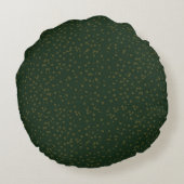Sage Green Polka Dots Modern Pattern ラウンドクッション (裏面)