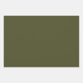 Sage Green Polka Dots Modern Pattern ラッピングペーパーシート (正面2)