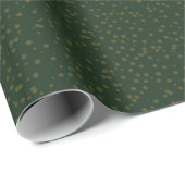 Sage Green Polka Dots Modern Pattern ラッピングペーパー (ロールコーナー)