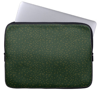 Sage Green Polka Dots Modern Pattern ラップトップスリーブ