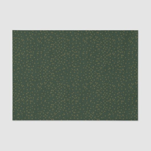 Sage Green Polka Dots Modern Pattern 薄葉紙 (正面)