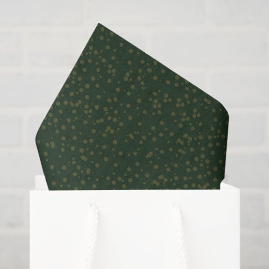 Sage Green Polka Dots Modern Pattern 薄葉紙 (ギフトバッグ)