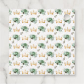 Sage Green Princess Quinceañera Thank You フェイバータグ (裏面)