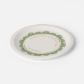 Sage Green Quinceanera ペーパープレート (アングル)