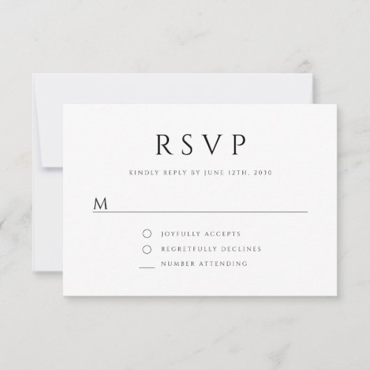 Sage Green Religious Cross Confirmation 出欠カード (正面)