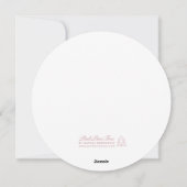 Sage Green Round Whimsical Frame Wedding Menu シーズンカード (裏面)