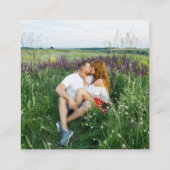 Sage Green RSVPウェブサイトQRコード写真 エンクロージャーカード (裏面)