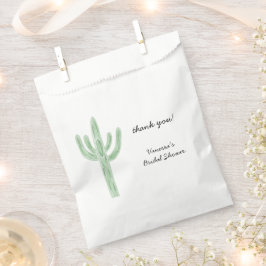 Sage Green Saguaro Cactus Bridal Shower フェイバーバッグ