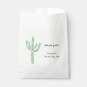 Sage Green Saguaro Cactus Bridal Shower フェイバーバッグ (正面)