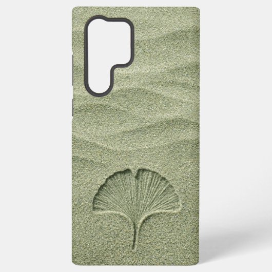 Sage Green Sand Ginkgo Leaf Zen Samsung Galaxyケース (裏面)