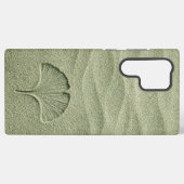 Sage Green Sand Ginkgo Leaf Zen Samsung Galaxyケース (裏面横)