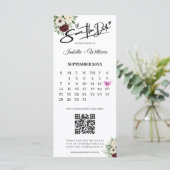Sage Green Save The Date Photo Strip QR 結婚's (スタンド正面)
