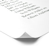Sage Green Script 20卓 座席表 ポスター (角)