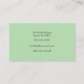 Sage Green script doula services 名刺 (裏面)