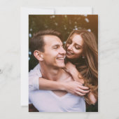 Sage Green Script Photoの結婚夕べパーティー 招待状 (裏面)