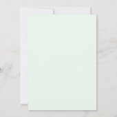 Sage Green Serene Wildflower Wedding 招待状 (裏面)