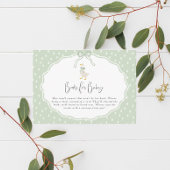 Sage Green Silly Goose Coquette Baby Shower エンクロージャーカード