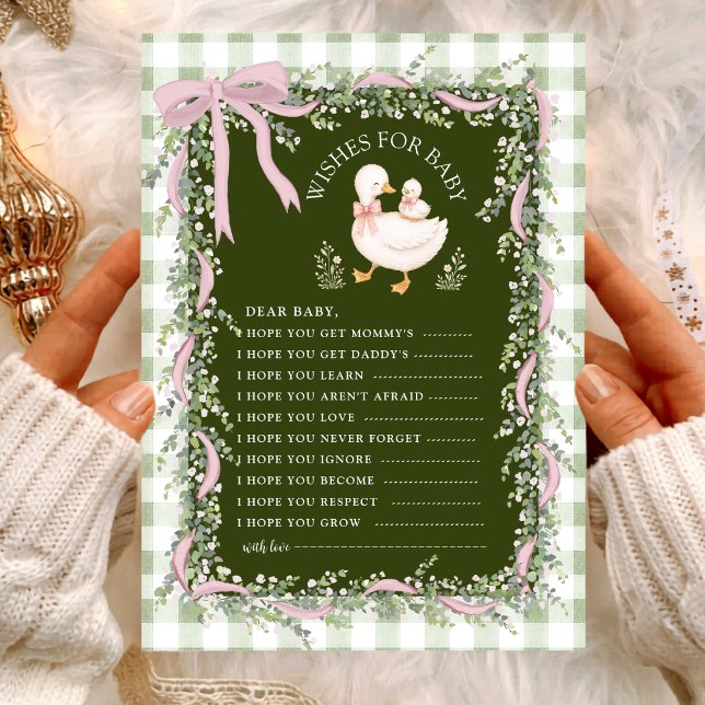 sage green silly goose Wishes for Baby ゲーム (クリエイターアップロード済み)