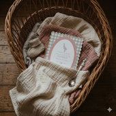 sage green silly little goose ベビーシャワーQRコード 招待状