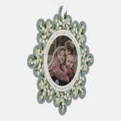 Sage Green Snowberry+Greenery Holiday Paper オーナメントカード (右)