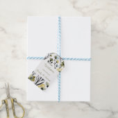 Sage Green & Soft Yellow Botanical Wedding ギフトタグ (より糸付き)