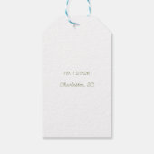 Sage Green & Soft Yellow Botanical Wedding ギフトタグ (裏面)