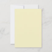 Sage Green & Soft Yellow Botanical Wedding セーブザデート (裏面)