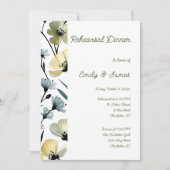 Sage Green & Soft Yellow Botanical Wedding 招待状 (正面)