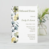 Sage Green & Soft Yellow Botanical Wedding 招待状 (スタンド正面)