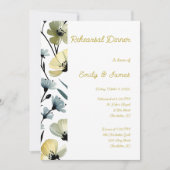Sage Green & Soft Yellow Botanical Wedding 招待状 (正面)