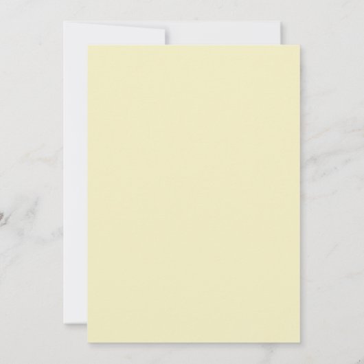 Sage Green & Soft Yellow Botanical Wedding 招待状 (裏面)