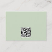 Sage Green Striped Baby Shower Enclosure Card エンクロージャーカード (裏面)
