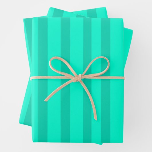 Sage Green Stripes  ラッピングペーパーシート (インサイチュ)