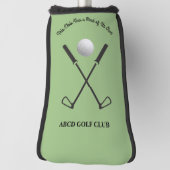 Sage Green Stylish Modern Golf Club Head Cover ゴルフヘッドカバー (回転90)
