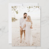 Sage Green Summer 素朴 Photosエレガント 結婚. 招待状 (裏面)