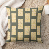 Sage Green Summer Nature Floral Pattern  クッション (ブランケット)